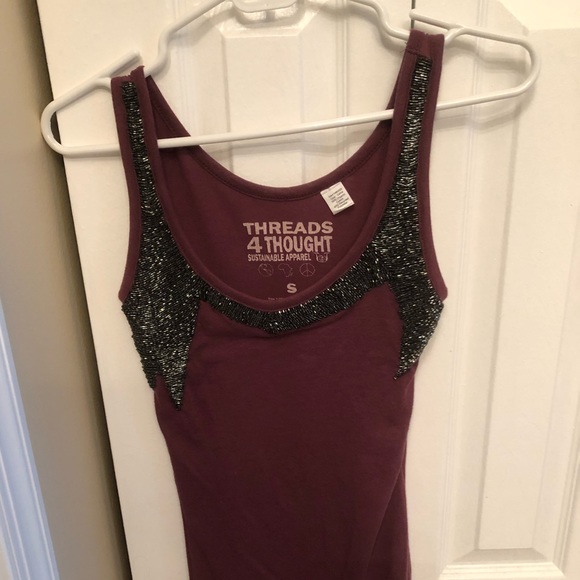 Threads 4 Thought Tops - Threads4thought beaded tank Threads 4 Thought Tops - Threads4thought beaded tank